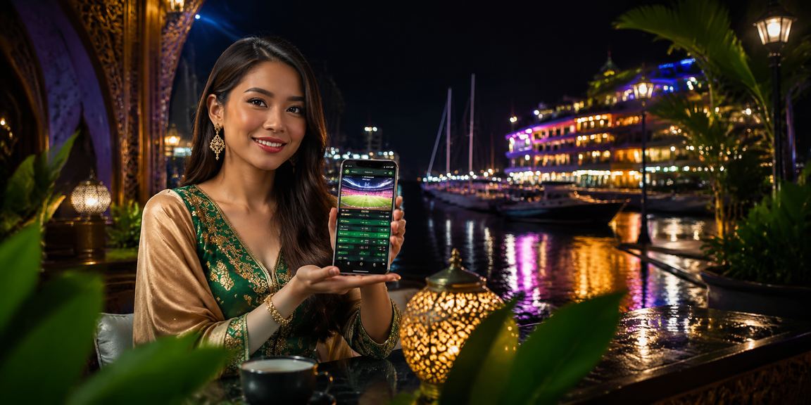 Suasana kasino mudah alih Malaysia semasa Hari Raya dengan permainan Baccarat langsung